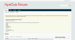 Desktop Screenshot of forum.hyeclub.com